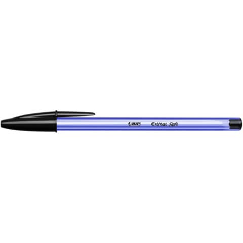 Penna a sfera BIC Cristal Soft M 1,2 mm nero 951433